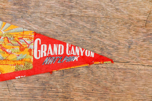 Grand Canyon National Park AZ Red Mini Felt Pennant Vintage Wall Decor