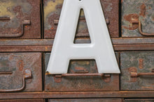 Load image into Gallery viewer, Gray Letter A Porcelain Vintage Wall Hanging Decor Initials Name Letter - Eagle&#39;s Eye Finds
