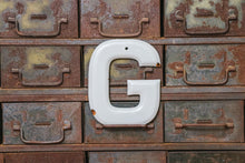 Load image into Gallery viewer, Gray Letter G Porcelain Vintage Wall Hanging Decor Initials Name Letter - Eagle&#39;s Eye Finds
