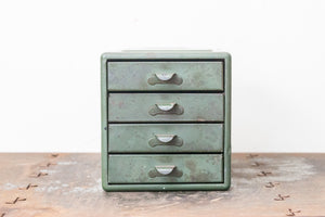 Green File Drawer Set Vintage Industrial Parts or Supply Storage - Eagle's Eye Finds