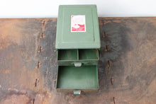 Load image into Gallery viewer, Green File Drawer Set Vintage Industrial Parts or Supply Storage - Eagle&#39;s Eye Finds

