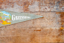 Load image into Gallery viewer, Greensburg Kansas Grey Felt Pennant Vintage Wall Hanging Decor
