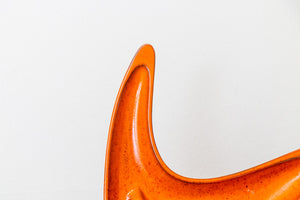 Orange Royal Haegar Mid-Century Ashtray Vintage MCM Ceramic Pottery - Eagle's Eye Finds