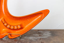 Load image into Gallery viewer, Orange Royal Haegar Mid-Century Ashtray Vintage MCM Ceramic Pottery - Eagle&#39;s Eye Finds
