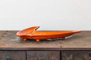 Orange Royal Haegar Mid-Century Ashtray Vintage MCM Ceramic Pottery - Eagle's Eye Finds
