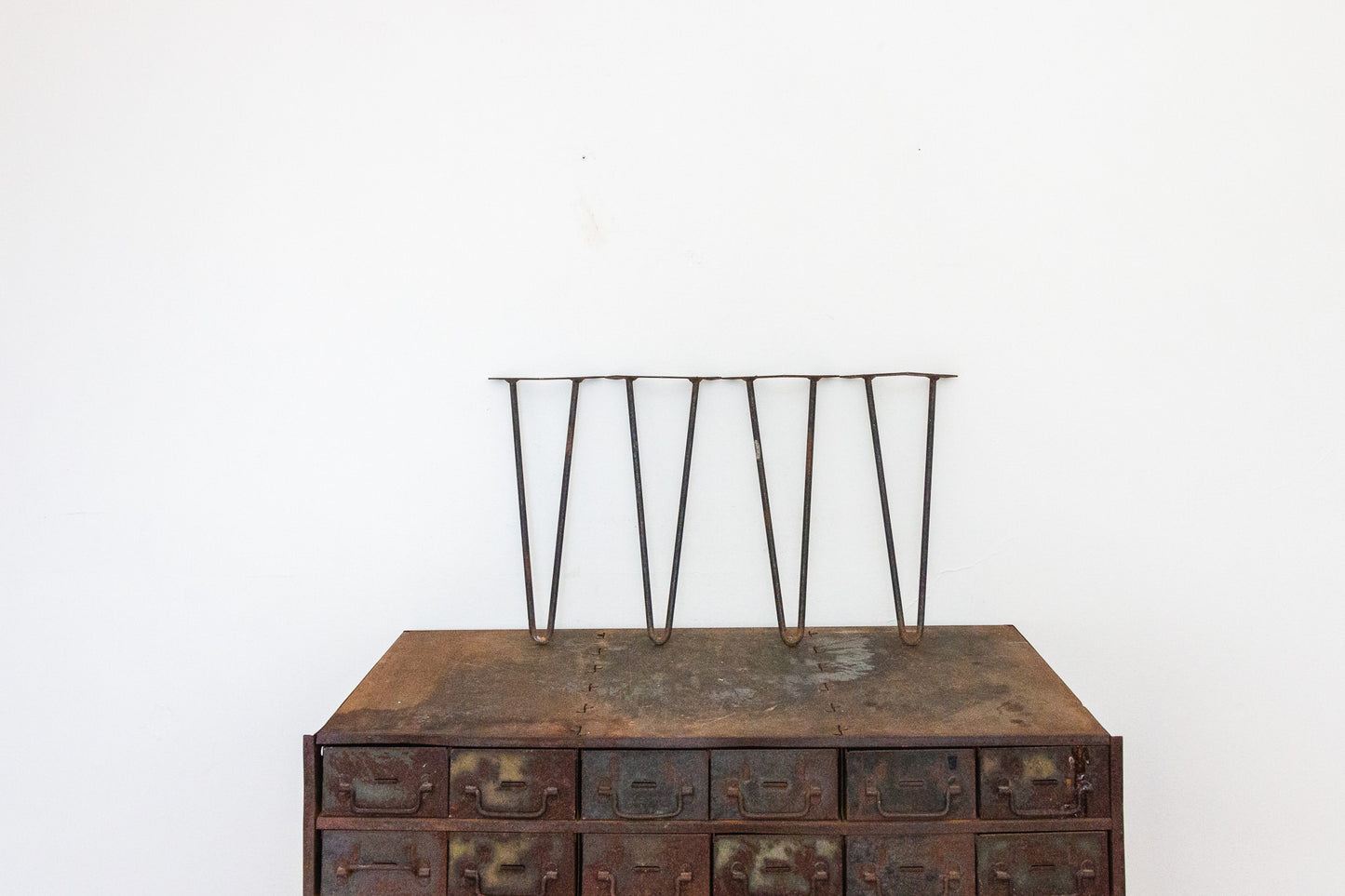 Small MCM Hairpin Table Legs Vintage Modern Industrial Salvage