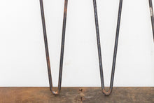 Load image into Gallery viewer, Small MCM Hairpin Table Legs Vintage Modern Industrial Salvage
