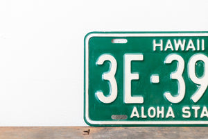 Hawaii 1960s License Plate Vintage Green Wall Hanging Decor 3E-3982 - Eagle's Eye Finds