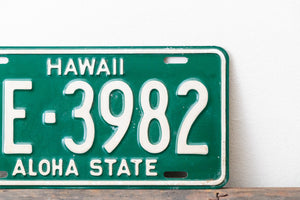 Hawaii 1960s License Plate Vintage Green Wall Hanging Decor 3E-3982 - Eagle's Eye Finds