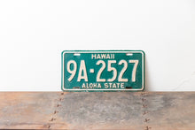 Load image into Gallery viewer, Hawaii 1960s Green License Plate Vintage Wall Hanging Decor 9A-2527 - Eagle&#39;s Eye Finds
