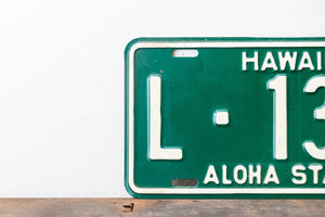 Hawaii 1961 License Plate Vintage Green Wall Hanging Decor L-1367 - Eagle's Eye Finds
