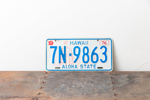 Hawaii 1976 Diamond Head License Plate Vintage Wall Decor 7N-9863 - Eagle's Eye Finds