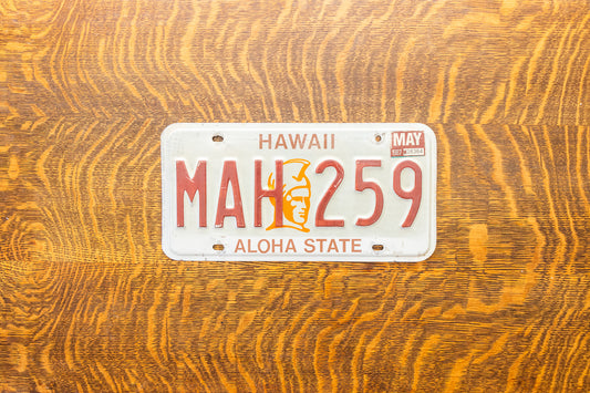 1981 Hawaii Kamehameha License Plate Vintage Wall Decor