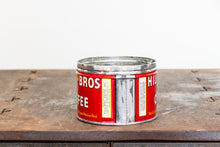 Load image into Gallery viewer, Hills Bros Coffee Small Tin Can Vintage Kitchen Storage Decor - Eagle&#39;s Eye Finds
