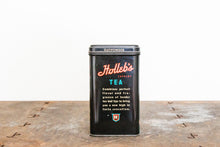 Load image into Gallery viewer, Holleb&#39;s Tea Tin Vintage Black Mid-Century Advertising Can - Eagle&#39;s Eye Finds
