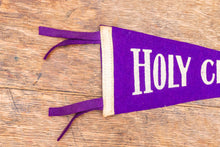 Load image into Gallery viewer, College of the Holy Cross Felt Pennant Vintage Mini University Wall Decor - Eagle&#39;s Eye Finds
