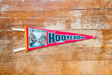 Load image into Gallery viewer, Hoover Dam Nevada Felt Pennant Vintage Red Souvenir
