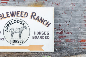 Tumbleweed Ranch Appaloosa Horses Sign Vintage Farmhouse Wall Decor - Eagle's Eye Finds
