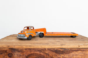 Hubley 506 Lowboy Trailer Truck Vintage Kiddie Toy 500 Series Vehicle - Eagle's Eye Finds