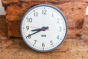 IBM School Clock Vintage Modern Industrial Wall Decor - Eagle's Eye Finds