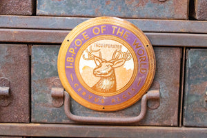 IBPOE Elks Badge Vintage Fraternal Order Radiator Emblem - Eagle's Eye Finds