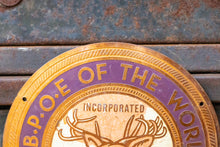 Load image into Gallery viewer, IBPOE Elks Badge Vintage Fraternal Order Radiator Emblem - Eagle&#39;s Eye Finds
