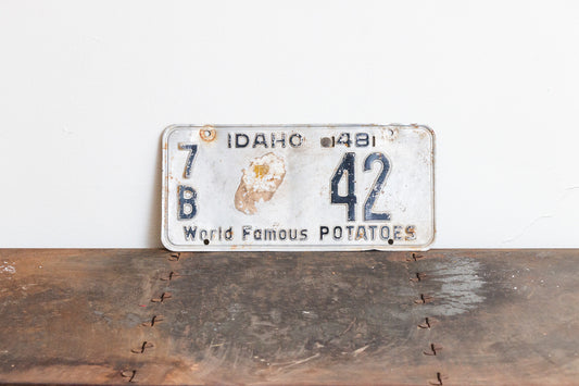 Idaho 1948 License Plate Vintage Potato Wall Hanging Decor - Eagle's Eye Finds