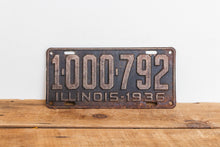 Load image into Gallery viewer, Illinois 1936 Rusty License Plate Vintage Brown Wall Hanging Decor 1000-792 - Eagle&#39;s Eye Finds
