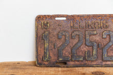 Load image into Gallery viewer, Illinois 1937 Rusty License Plate Vintage Brown Wall Hanging Decor 1-225-257 - Eagle&#39;s Eye Finds
