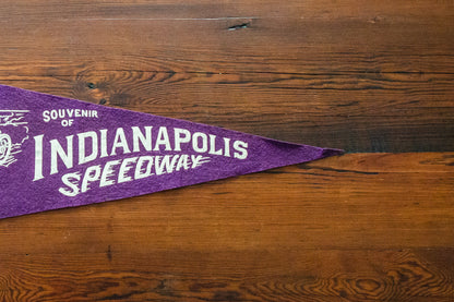 Early Indy 500 Felt Pennant Vintage Indianapolis Speedway Racing Collectible
