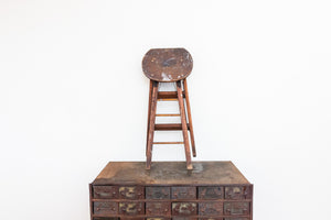 CrackerJac Industrial Step Stool Vintage Wooden Furniture