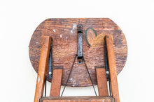 Load image into Gallery viewer, CrackerJac Industrial Step Stool Vintage Wooden Furniture
