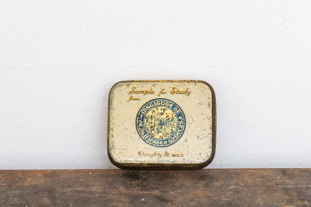 Institute of Certified Grocers Tin Vintage English Storage Tin - Eagle's Eye Finds