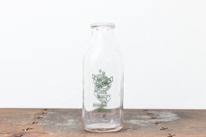 Irvine's Litchfield Illinois Milk Bottle Vintage Glass Half Gallon Dairy Advertising - Eagle's Eye Finds