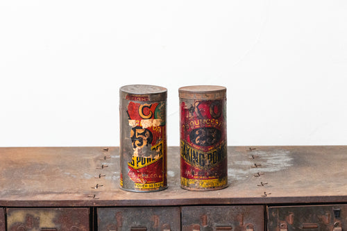 KC Baking Powder Tins Vintage Kitchen Advertising Decor - Eagle's Eye Finds