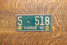 Load image into Gallery viewer, 1942 Kansas Sunflower License Plate Vintage Floral Wall Decor 5-518
