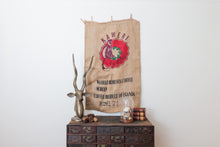 Load image into Gallery viewer, Kaweri Coffee Bean Sack Ugandan Burlap Bag - Eagle&#39;s Eye Finds
