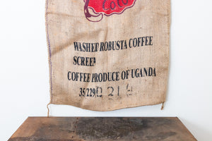 Kaweri Coffee Bean Sack Ugandan Burlap Bag - Eagle's Eye Finds