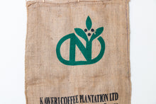 Load image into Gallery viewer, Kaweri Coffee Bean Sack Ugandan Burlap Bag - Eagle&#39;s Eye Finds
