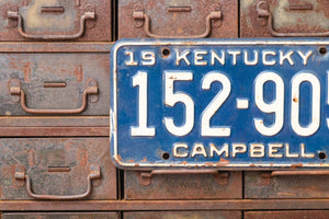 Kentucky 1965 License Plate Vintage Blue Wall Hanging Decor - Eagle's Eye Finds