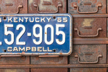 Load image into Gallery viewer, Kentucky 1965 License Plate Vintage Blue Wall Hanging Decor - Eagle&#39;s Eye Finds
