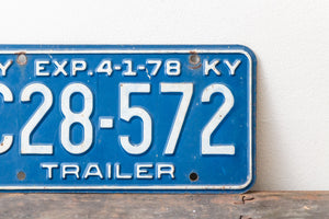 Kentucky 1978 License Plate Vintage Blue Wall Hanging Decor - Eagle's Eye Finds