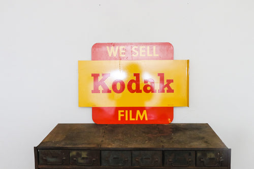 Kodak Film Flange Sign Vintage Colorful Mid-Century Camera Advertising Wall Decor - Eagle's Eye Finds