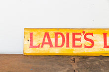 Load image into Gallery viewer, Ladies Locker Room Sign Vintage Wooden Mid-Century Signage - Eagle&#39;s Eye Finds
