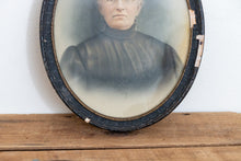 Load image into Gallery viewer, Old Victorian Woman Framed Lithograph Print Vintage Wall Deocr - Eagle&#39;s Eye Finds
