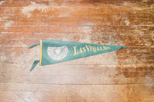Las Vegas Nevada Green Felt Pennant Vintage Travel Wall Hanging Decor