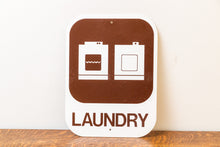 Load image into Gallery viewer, Laundry Room Sign Vintage Brown Wall Decor
