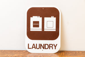 Laundry Room Sign Vintage Brown Wall Decor