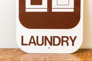 Laundry Room Sign Vintage Brown Wall Decor