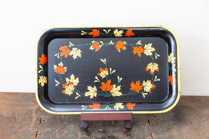 Fall Leaves MCM TV Trays Vintage Shelf or Serving Decor - Eagle's Eye Finds